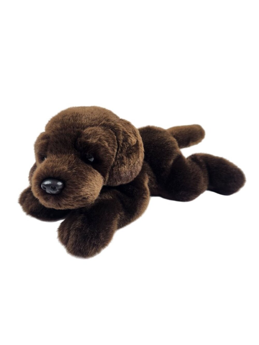 Bestever Chocolate Lab Plush Realistic Labrador Retriever 12" Stuffed Animal